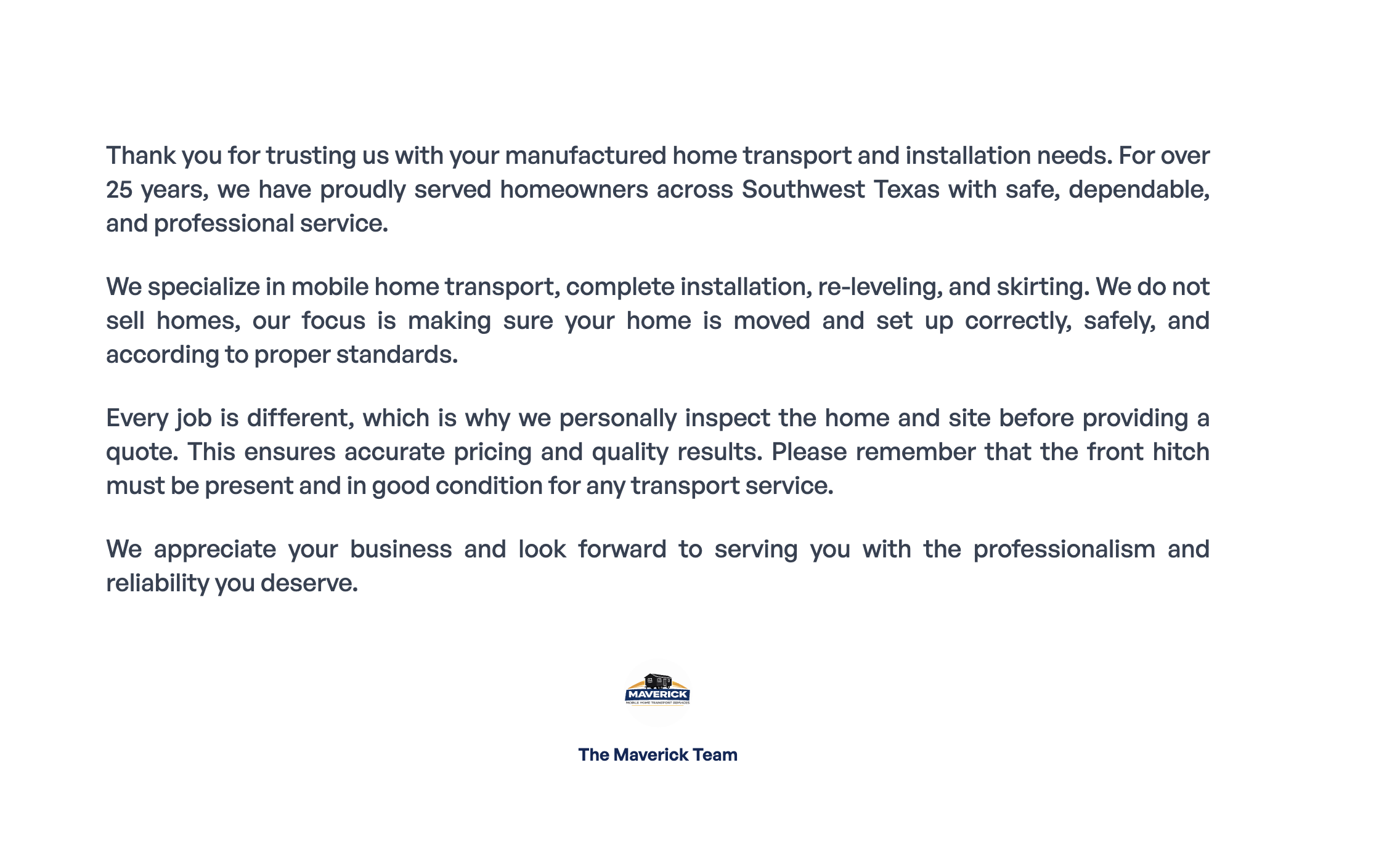 Closing Message Screen Capture