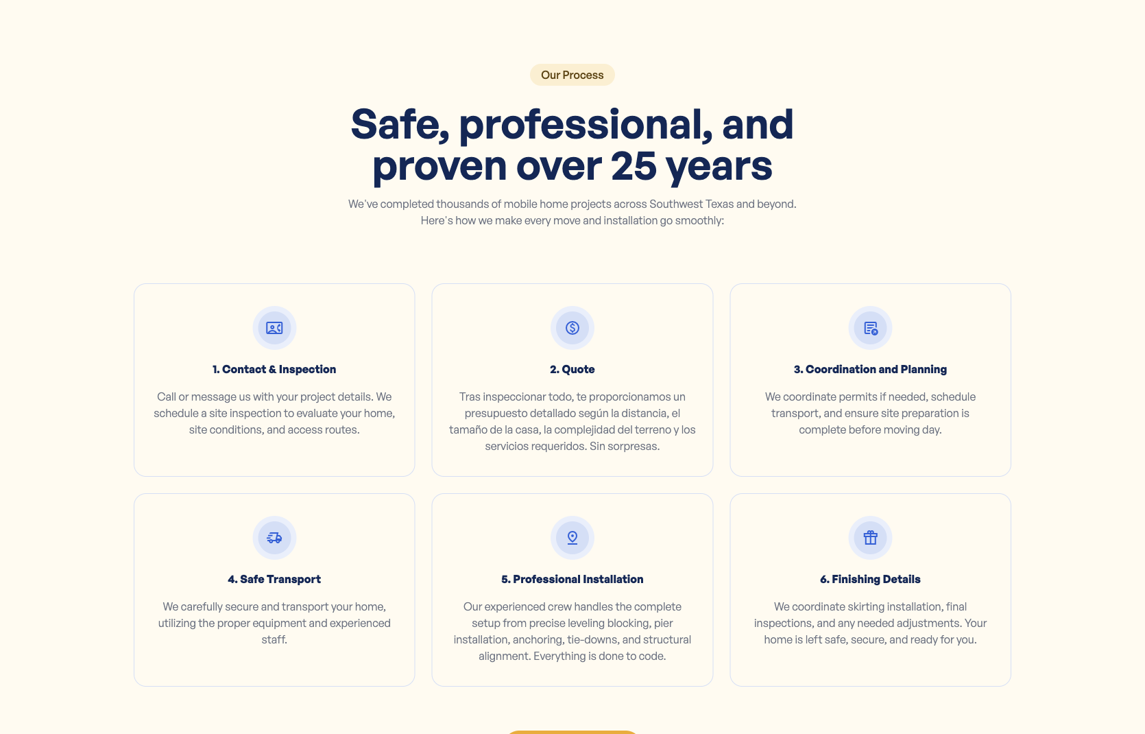 Expertise Section Screen Capture